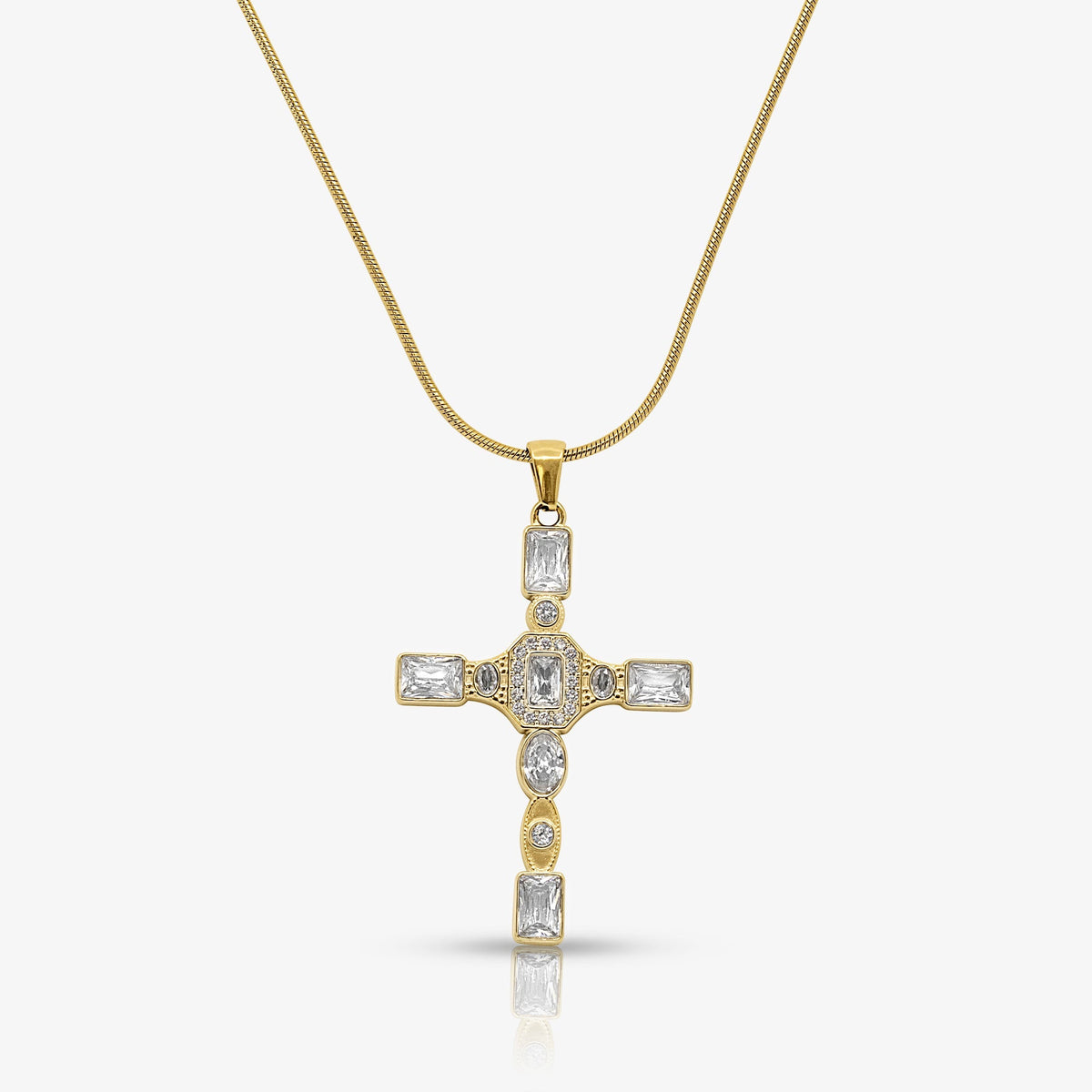 Gem Up Cross Necklace