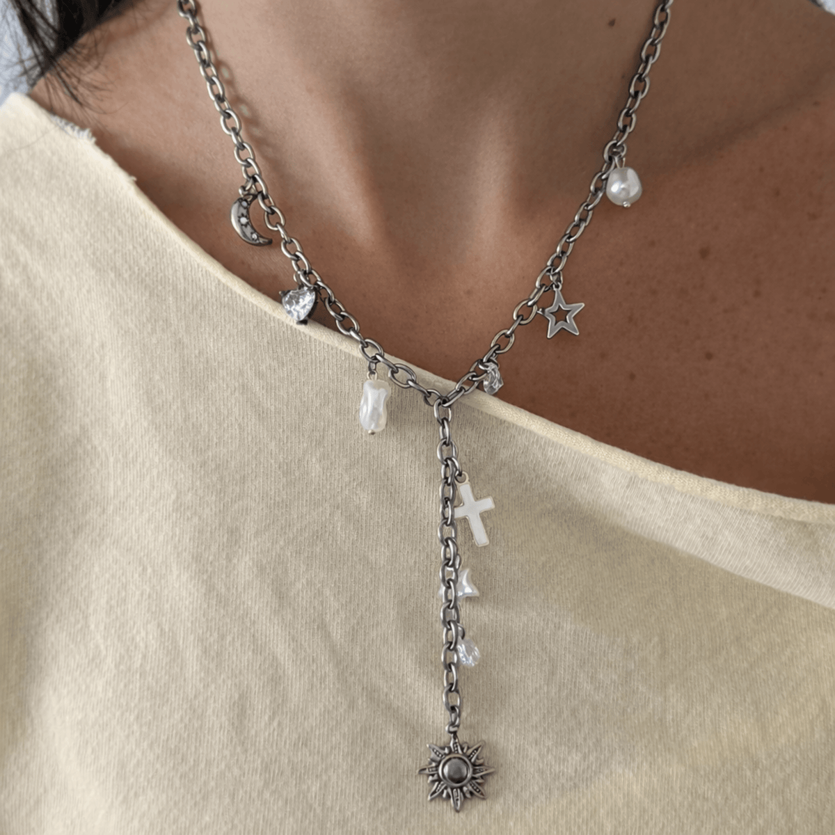 Wish Upon a Charm Lariat Necklace - EVRYJEWELS