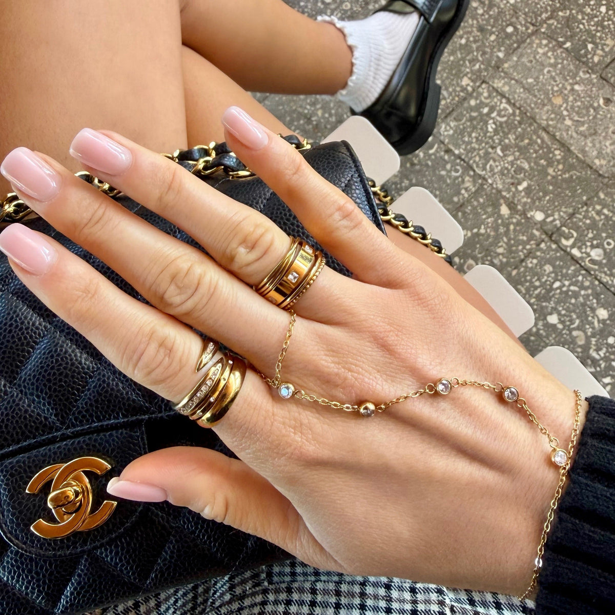 Pavé Crystal Wrap Ring