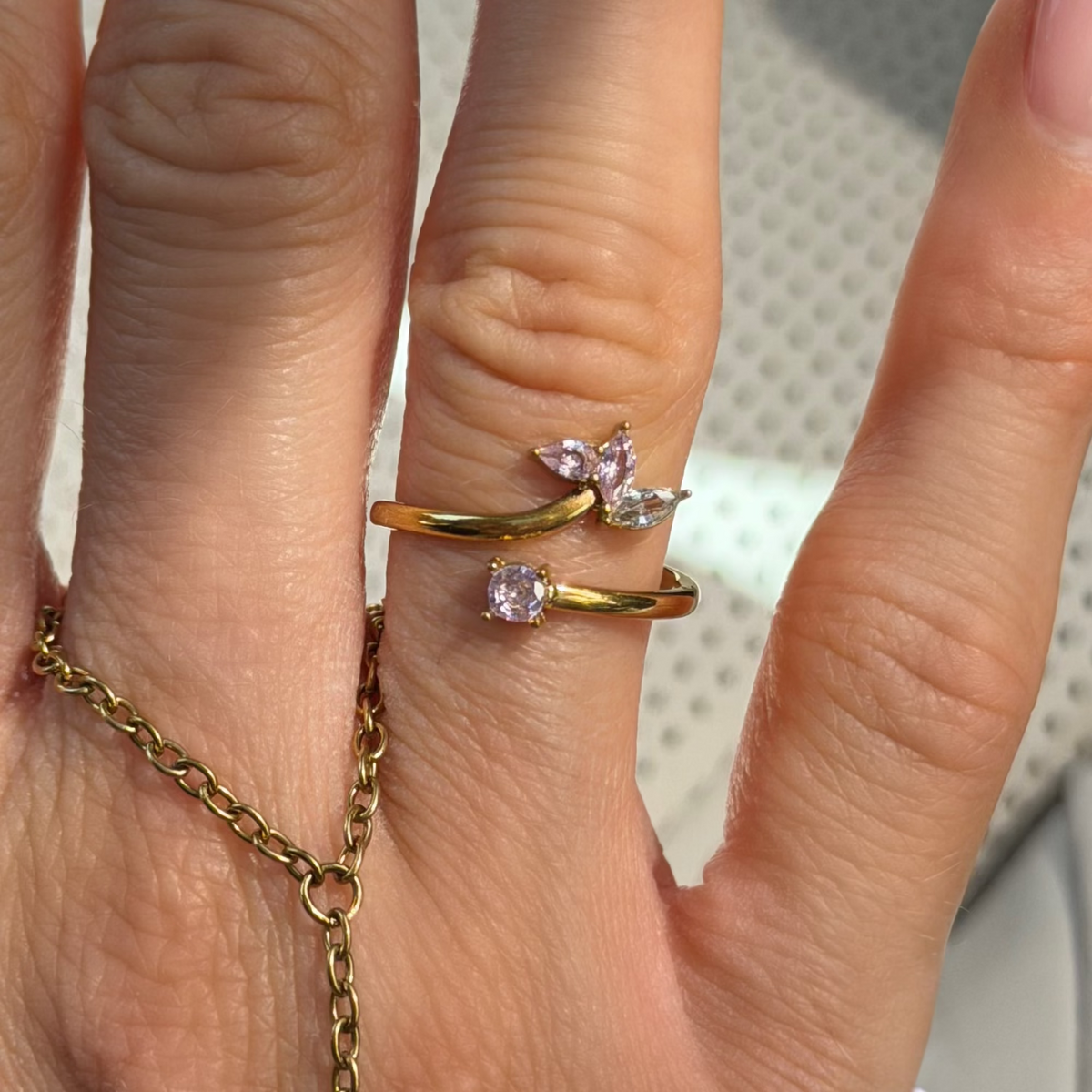 Blush Bloom Ring - EVRYJEWELS