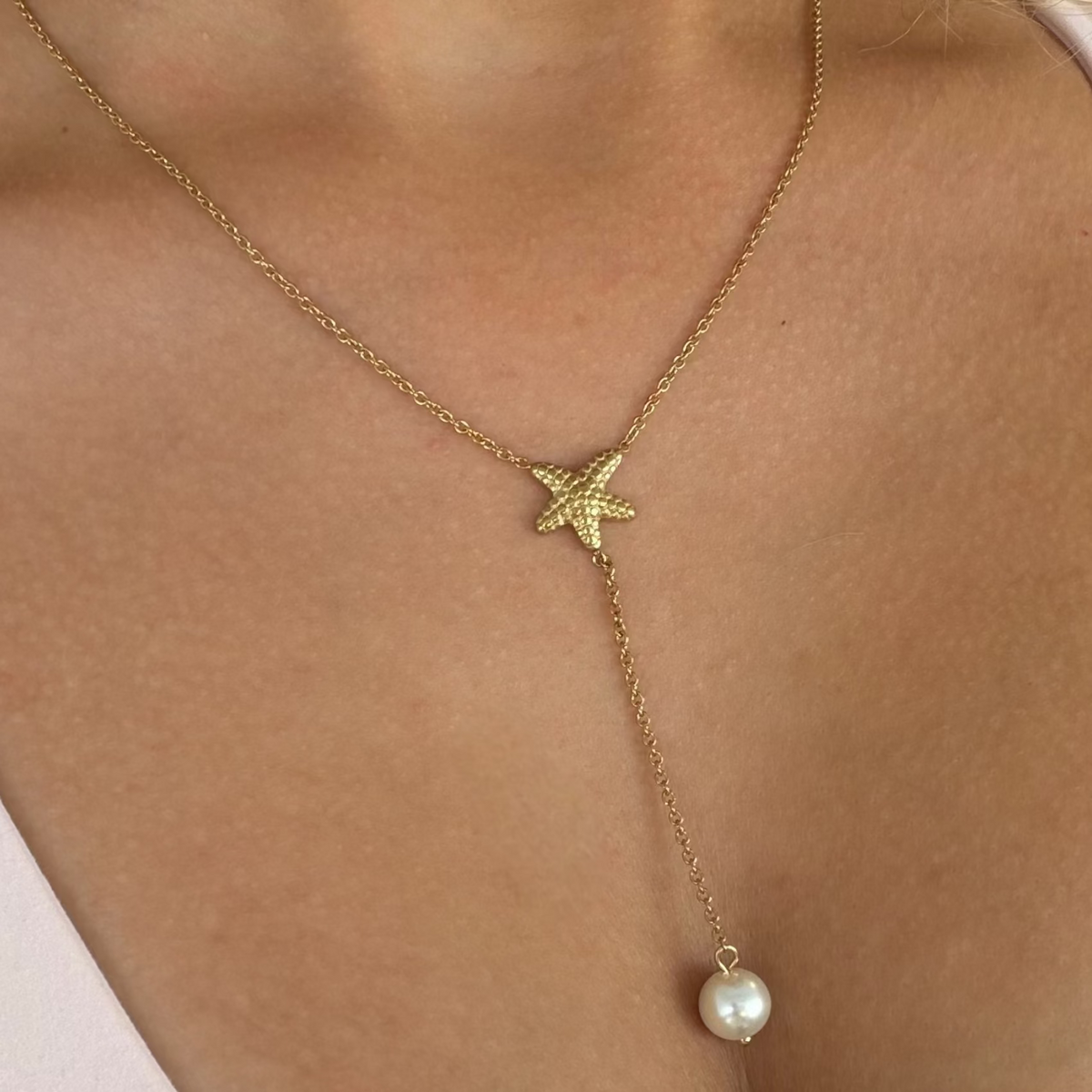 Pearly Sea Lariat Necklace - EVRYJEWELS