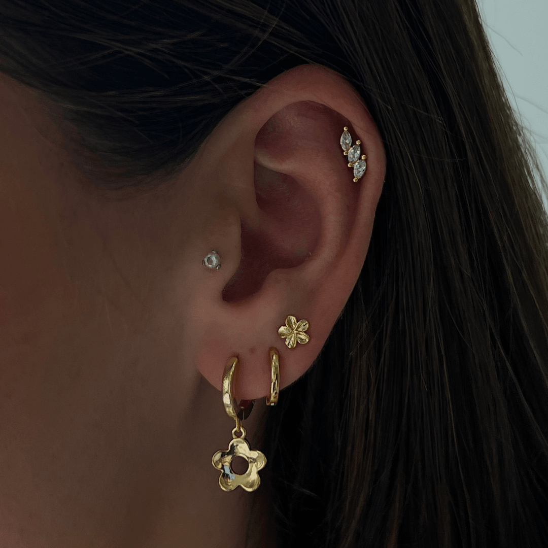 Hibiscus Earrings - EVRYJEWELS