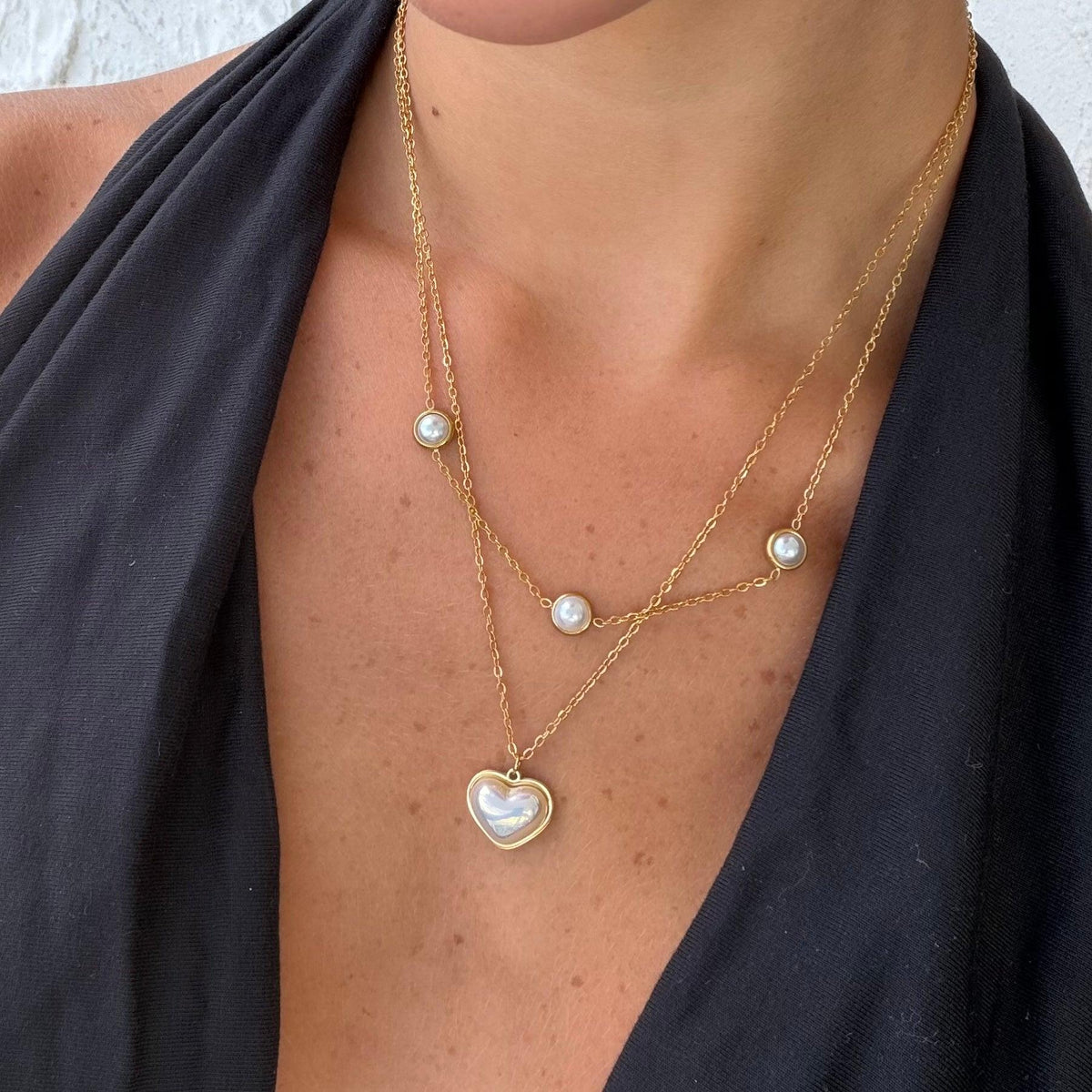 Pearly Love Necklace - EVRYJEWELS