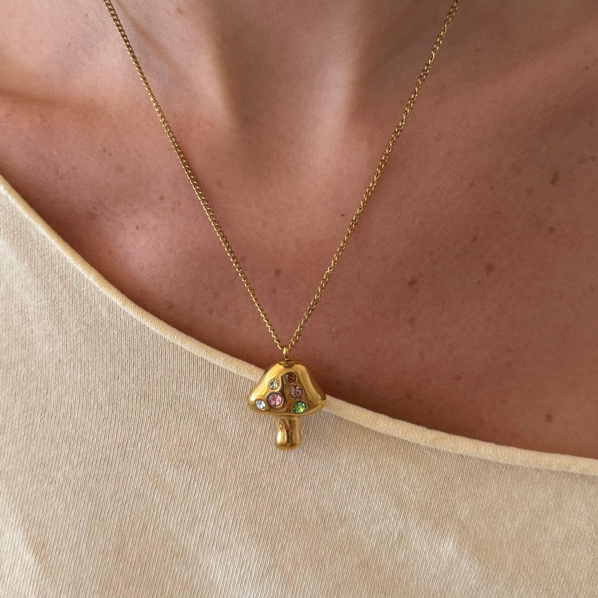 Fairy Mushroom Necklace - EVRYJEWELS