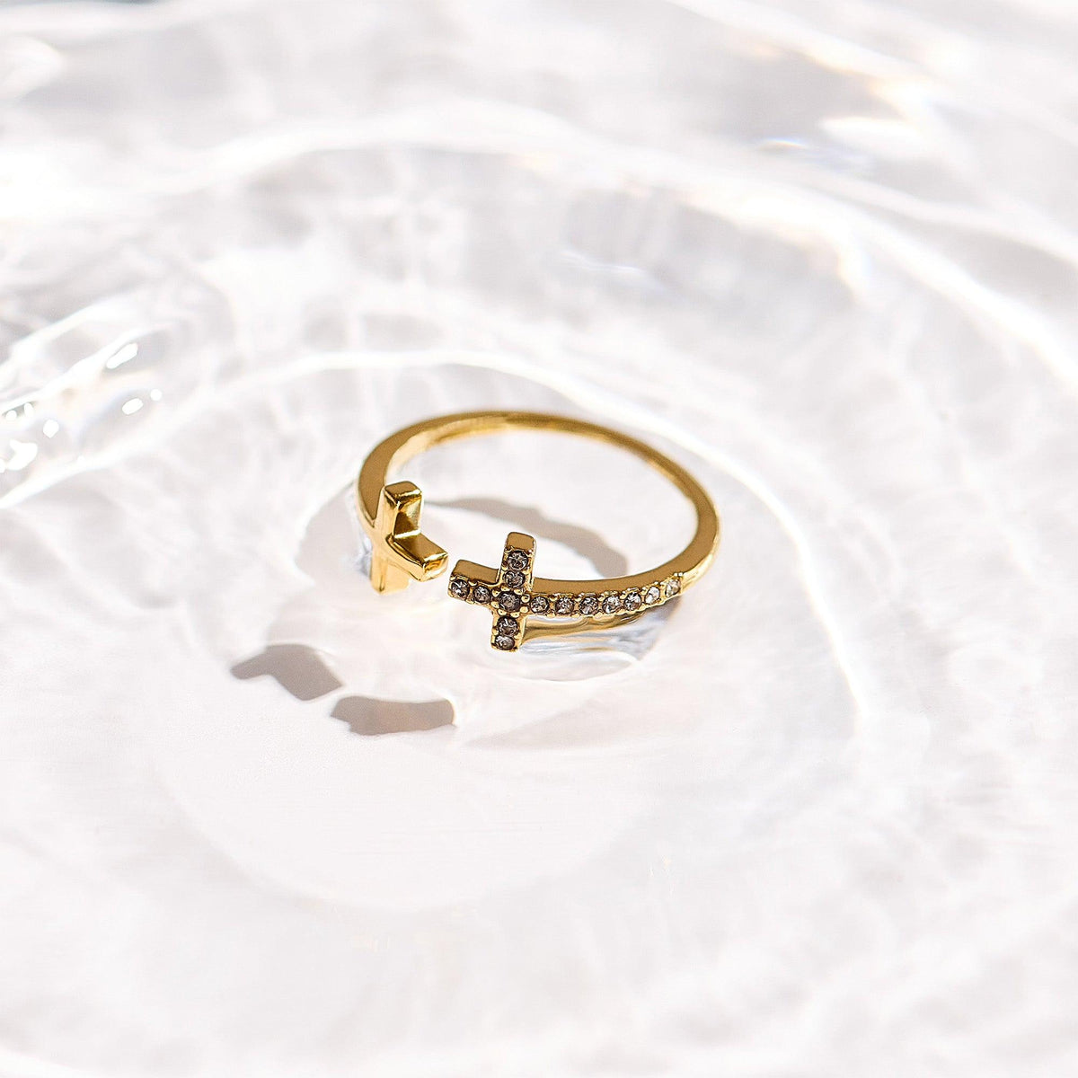 Risen Cross Ring