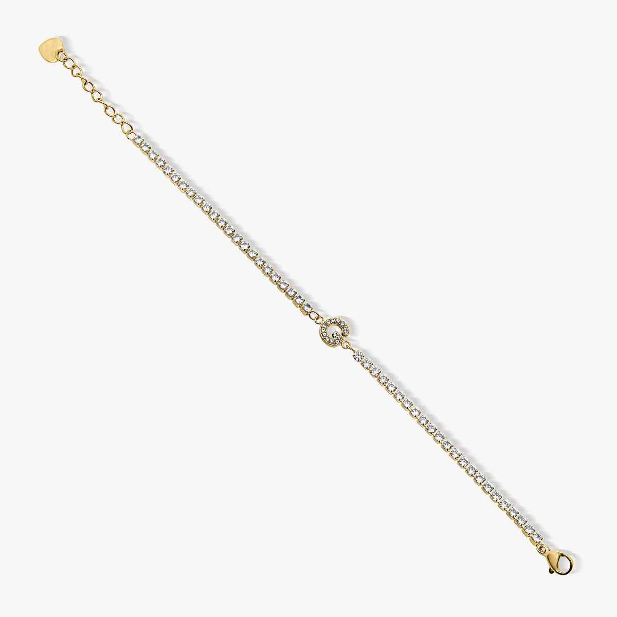 Icy Initial Tennis Bracelet