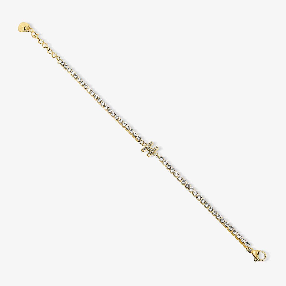 Icy Initial Tennis Bracelet