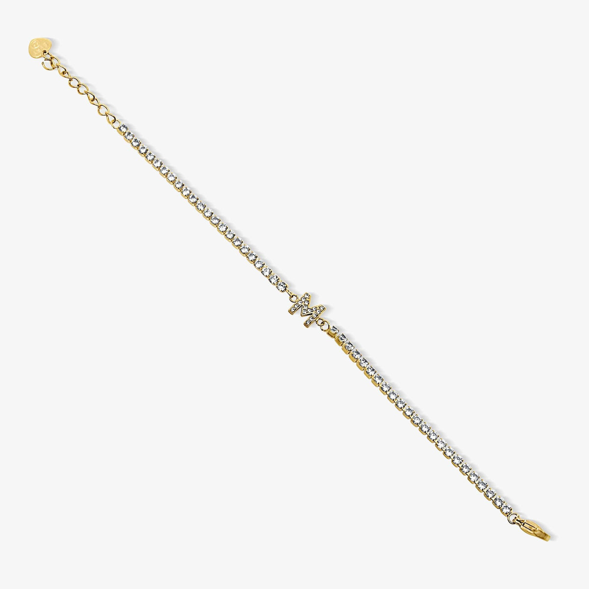 Icy Initial Tennis Bracelet