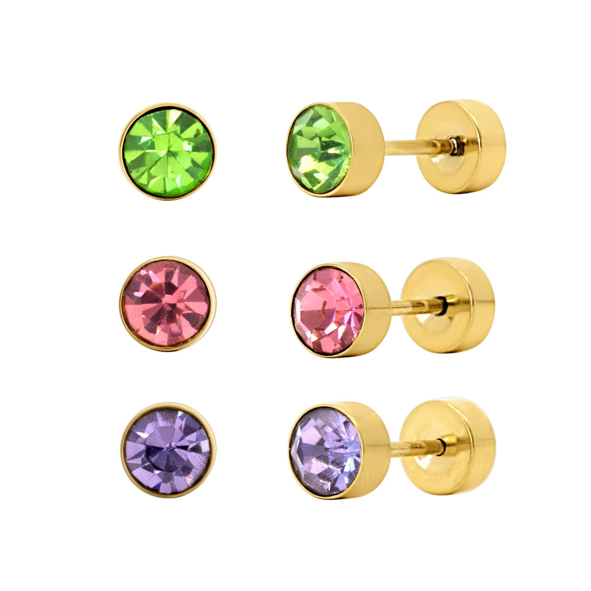 Flat Back Earrings Set Collection - EVRYJEWELS